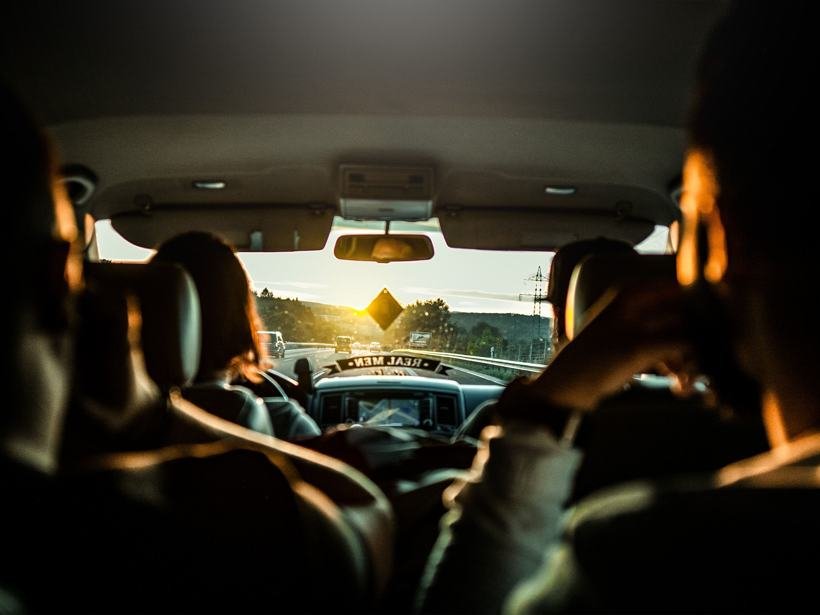 Trajet longue distance en VTC sur l'autoroute